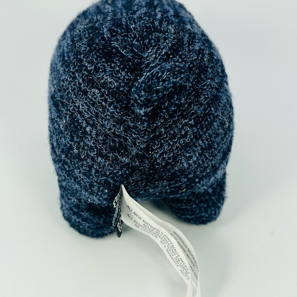 Bath and Body Works Plush Stuffed Animal Lamb Sheep Navy Blue Knit - Picture 4 of 8